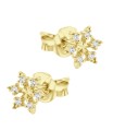 Frosty Sparkle Silver Stud Earring STS-6830